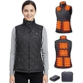 GOTOBI Women's Heated Vest with 16000mAh 7.4V Battery, Ergonomics Heating System, Smart Temp Control, Heated Vest for Women