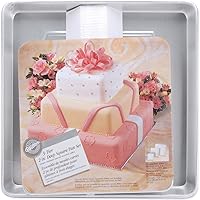 Wilton Performance Pans Square Cake Pans Set, 3 Piece - 8, 12 and 16-Inch Cake Pans