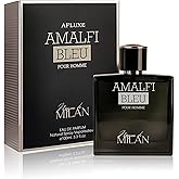 AFLUXE AMALFI BLEU, Men's Cologne Gift, Long Lasting EDP, Aura of Elitism & Modern Style, Perfume for Business, Commute and Casual Use, 3.4 Fl Oz