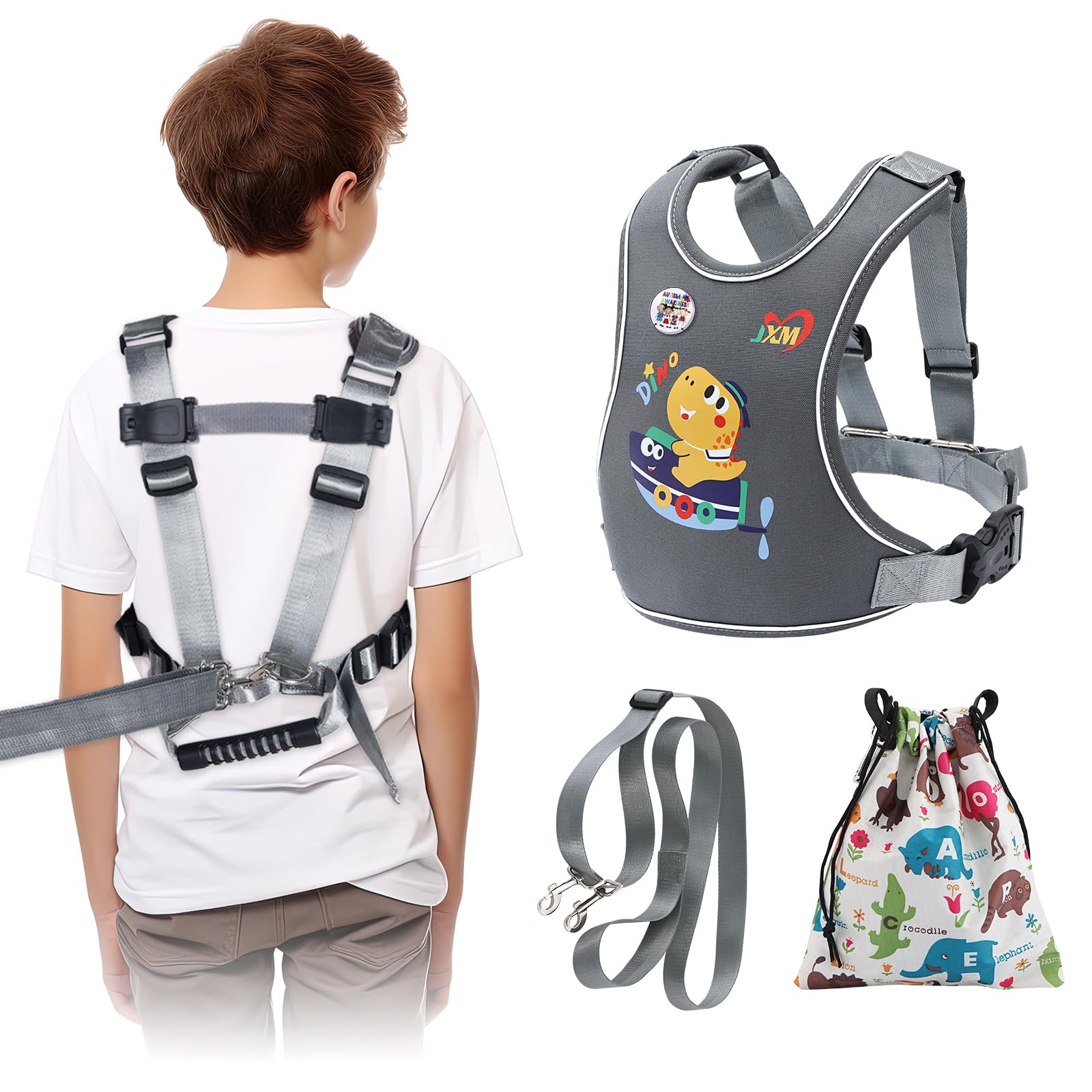 Photo 1 of 2025 New Safety Harness for Older Children (6-12yrs) with Autism Special Needs ADHD/ASD, Teens Youth Vest Walking Harness with Grab Handle and Autism Awareness, Adjustable Tether Leash for Big Kids