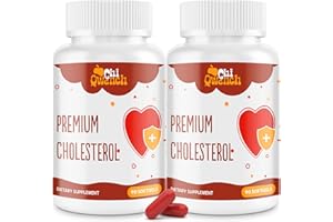CHIQWENCH Cholesterol Supplements with Plant Sterols, Niacin, Red Yeast Rice, Citrus Bergamot, Garlic, Cholesterol Supplement Support Normal Cholesterol Levels, 180 Softgels