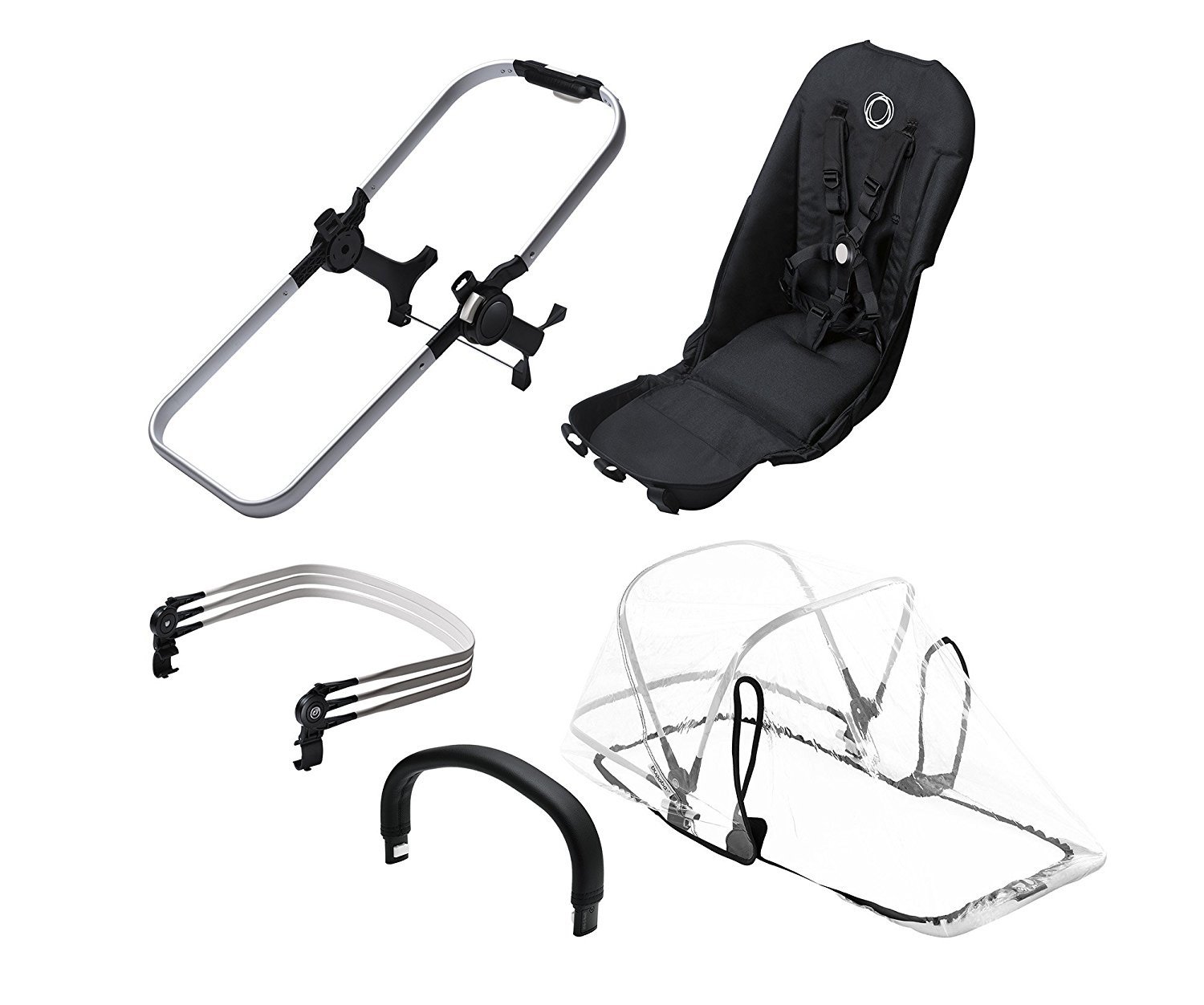 Bugaboo Esel Duo Verlangerung Set Mit Aluminium Rahmen 182112zw02 Neu Leder Version Amazon De Baby