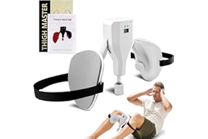 HOUSEEN Thigh Master 22-77lb, Adjustable Resistance Leg and Inner Thigh Strength Exerciser, Hip Shaper Kegel Trainer, Pelvic Floor Strengthening Device with Band and Pad for Men Women Workout