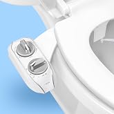 LUXE Bidet NEO 185 PLUS - Patented Bidet Attachment for Toilet, Chrome | Non-Electric, Dual Nozzle, Slide-In Install, 360&deg; Self-Clean, EZ-Lift to Clean, Feminine &amp; Rear Wash