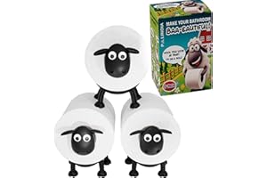 PALINOIA Black Sheep Toilet Paper Holder - Whimsical Free-Standing Bathroom Accessory - Durable Roll Organizer - Playful Tissue Storage - Charming Bathroom Enhancement - Pack of 3 (3)
