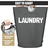 DOKEHOM 160L XXL Laundry Basket Collapsible Foldable Dark Grey view 4