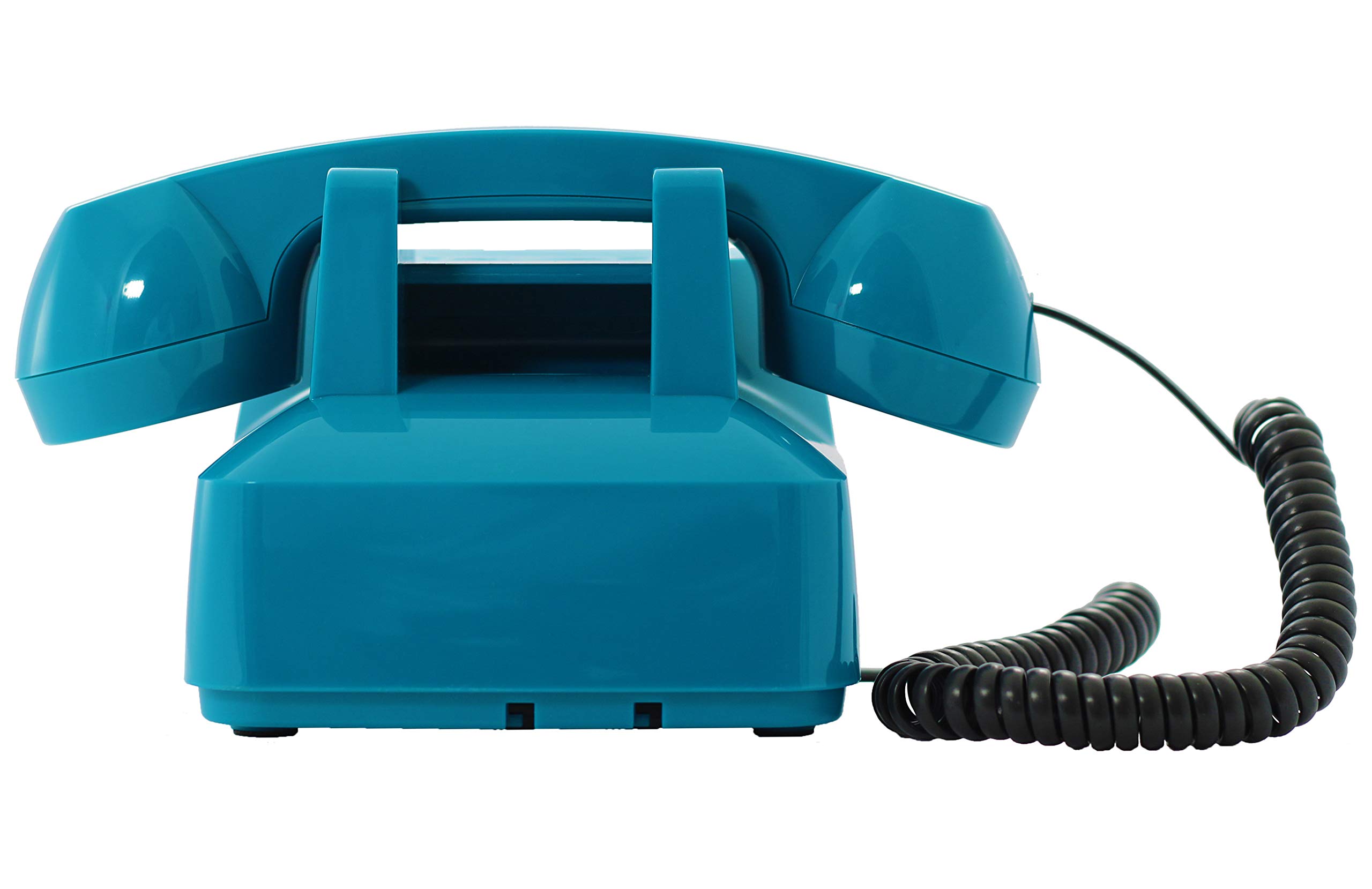Opis PushMeFon Cable: The Landline Phone for Home in Retro Style - Non Electric Vintage Push Button Telephone for Landline Connections in Light Blue