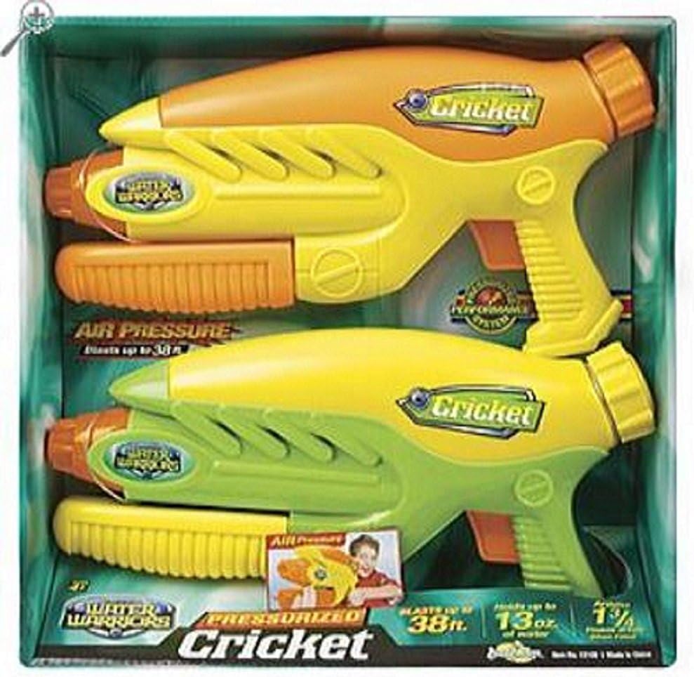 Water Warriors Air Pressure Water Blaster Cricket Water Guns - 2 Pack