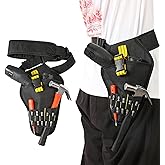 Fast Draw Drill Holster with Belt Adjustable,Heavy-Duty Impact Driver Holster,Specialist Driver Tool Bag Drill Holsters,DrillHolster for Tools and Drills Bits