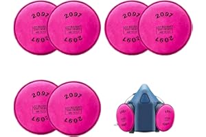 STROLFAY 3Pack 2097 Filters for 6000 6200 6800 7000 FF-402 Respirator Filters, 2097 Particulate Filters for Epoxy Resin,Lead Paint,Asbestos,Dust,Particle