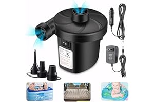 Air Pump for Air Mattress, 2025 Newest Air Mattress Pump for Inflatables, Quick Fill Inflator Deflator Air Pump Perfect for O