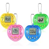 SAFSOU Virtual Electronic Pet Keychain for Kids, Retro Digital Pixel 90s Pet Toy, Back to School Gift, Teacher Classroom Prize, Travel Party Favor Goodie Bag Stuffer（4 Pcs）