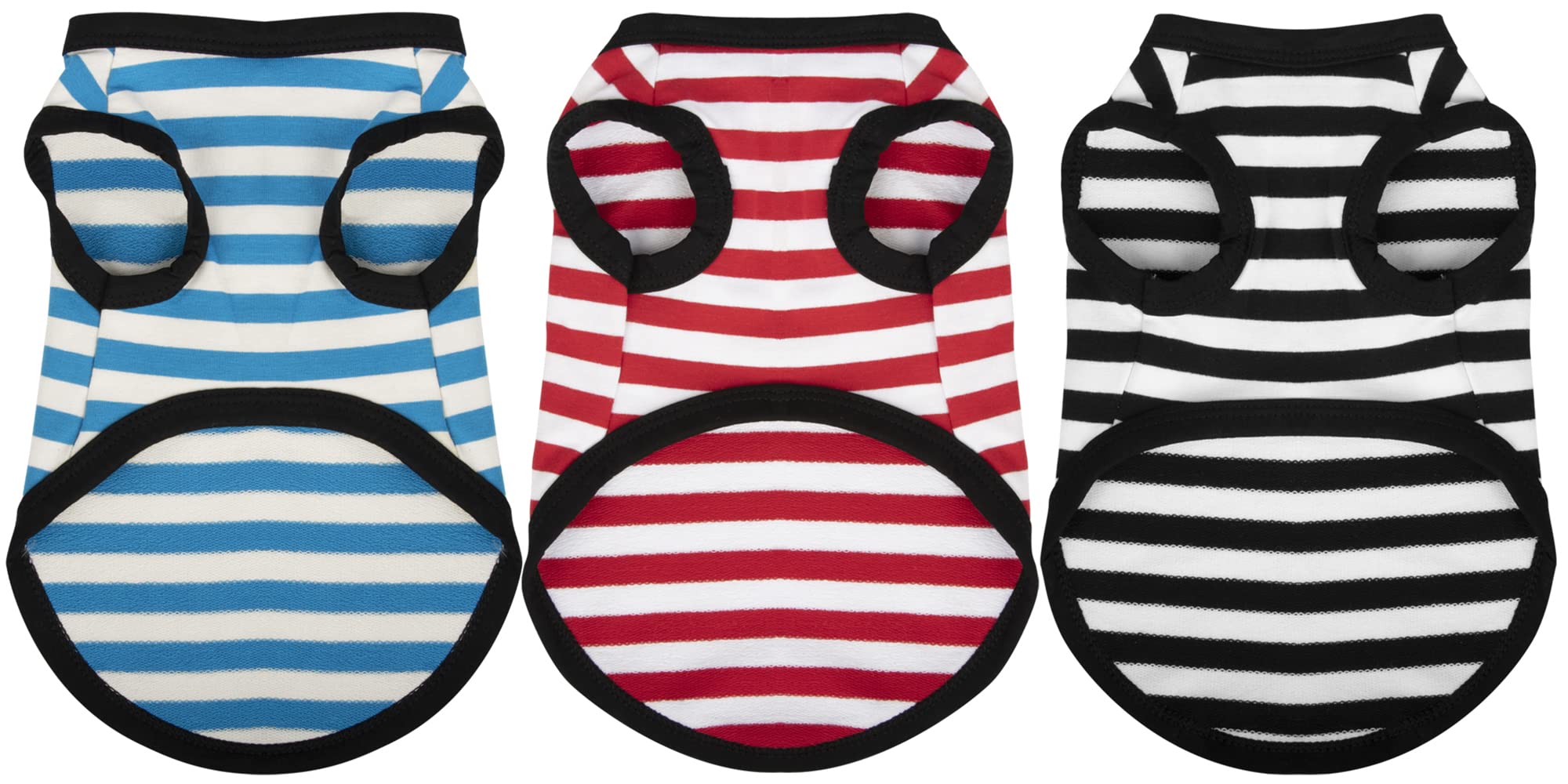 Paiaite 3-Piece Striped Shirt Set - Light Color