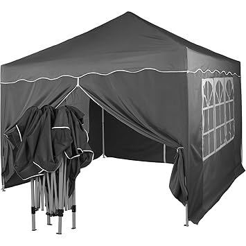 INSTENT® Basic 3x3m Faltpavillon, Pavillon, WASSERDICHT (SGS geprüft) + UV-Schutz 50+ (TÜV Rheinland geprüft), inkl. Zubehör,