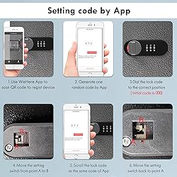 WeHere Mailbox Wall Mount, Locking Post Box for