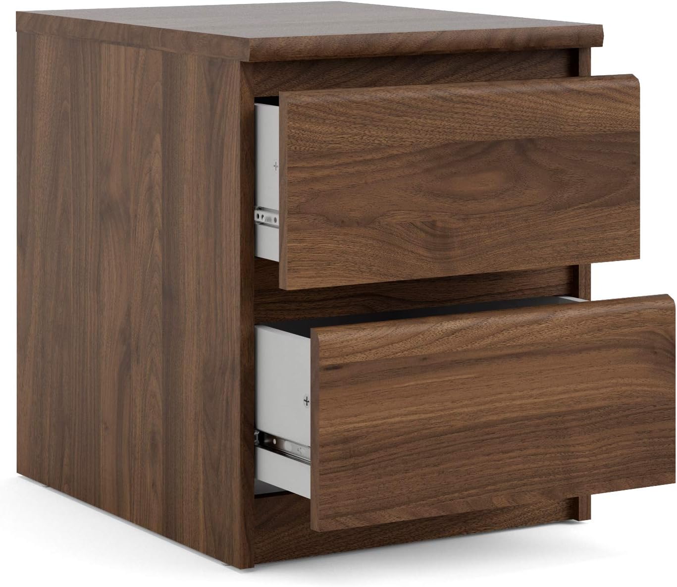 Tvilum 2 Drawer Nightstand, Walnut Furniture & Decor
