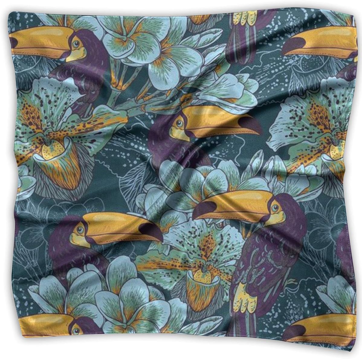 Mother Day Gift Square Kerchief Scarf Satin Chiffon Head Neck Scarves