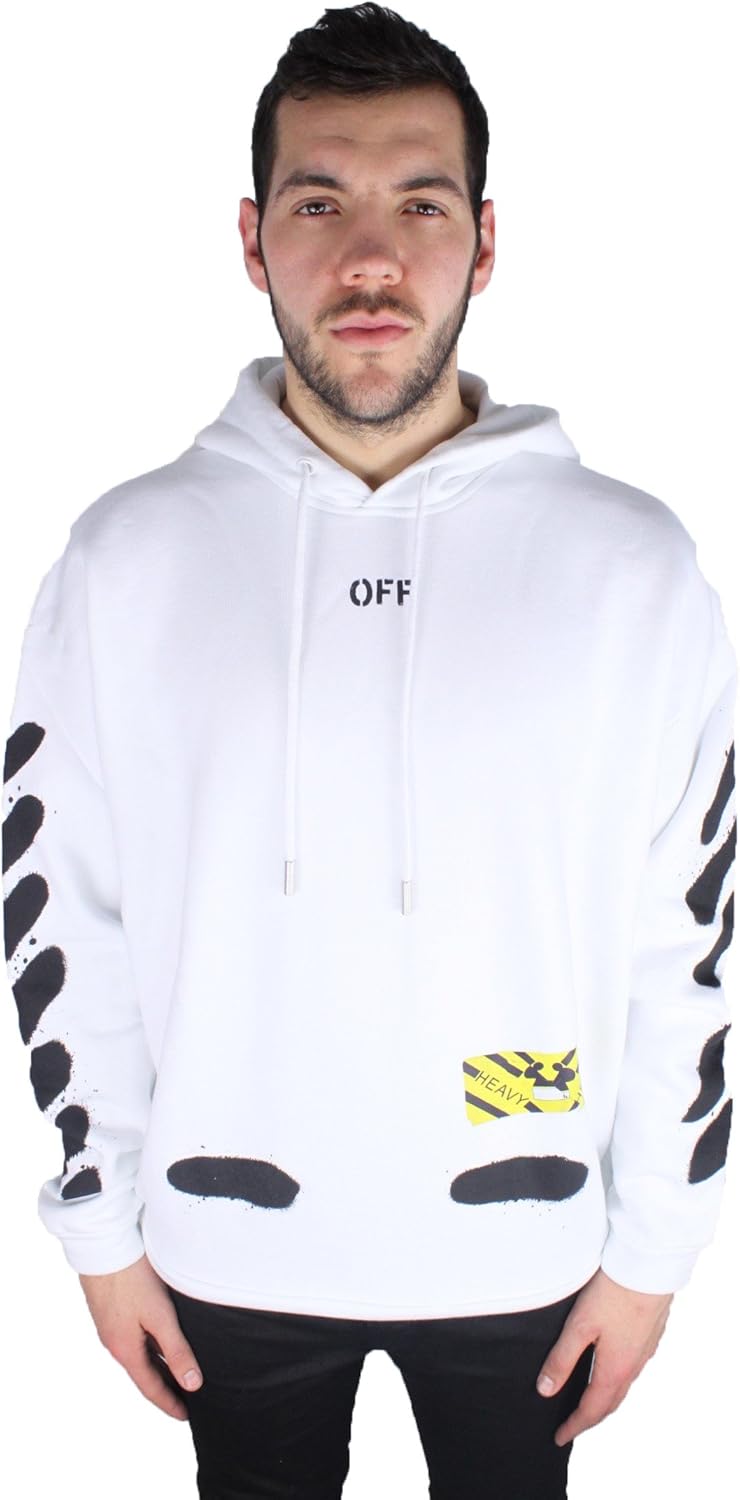 off white diag spray hoodie