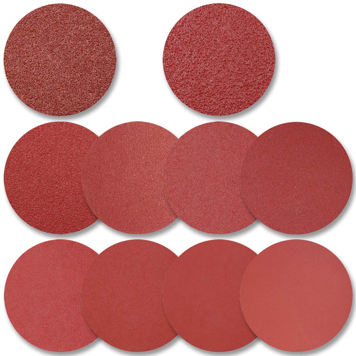 6-Inch PSA Sanding Discs, Self Adhsive Back, Assorted Sandpaper 60-1000 Grits, 100pcs by FRIMOONY - - 