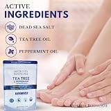 Moksha Tea Tree Foot Soak Salts 500g UK Made - Dead Sea Bath Salts for Hard Skin view 3