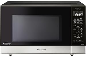 Panasonic NNST676SC Genius Mid-Size Inverter Microwave Oven, 14 Auto Cook Menus, Child Lock, 1.2 Cu.ft, Stainless Steel