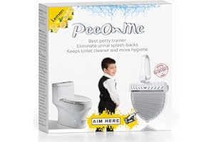 PeeOnMe Toilet Splash Guard Urinal Screen Deodorizer – Powerful Odor Eliminator for Men’s Bathroom – Long Lasting Fresh Wave Scent Cleaner Pads for Urinals, Potty, Drain & Restrooms – 1 Pack, Lemon