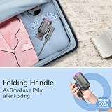 DEWILY Hair Dryer Travel 1800W Foldable Ionic Fast Dry Compact for Curly view 3