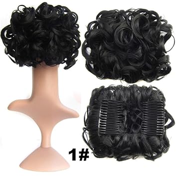 Amazon Com 5pcs Lot Synthetic Wavy Big Hair Bun New Style Q8 Two