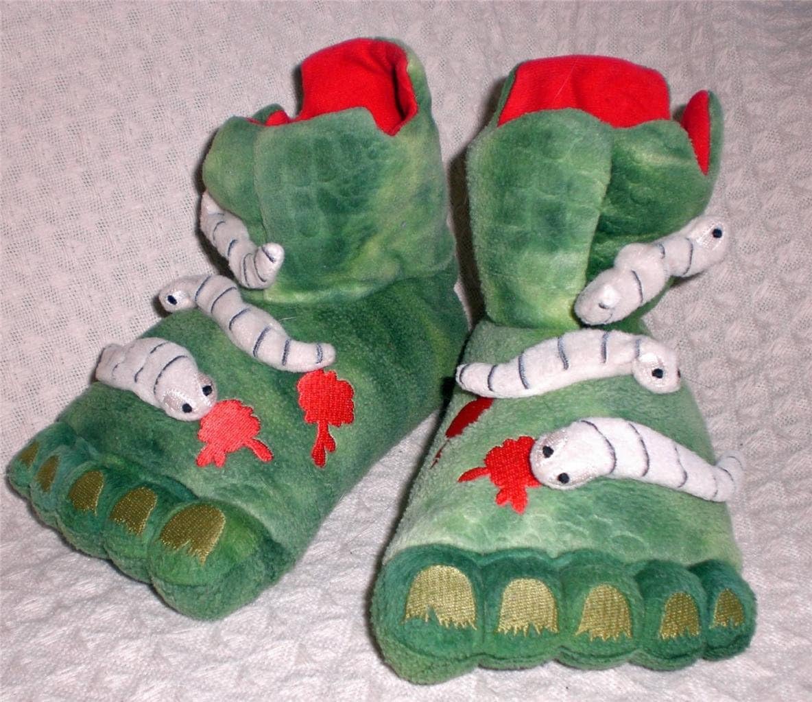 green monster slippers