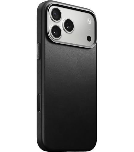 NOMAD Capa de couro moderna English Tan compatível com iPhone 17