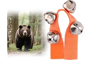 Lyreh Bear Bell, Portable Loud Bear Bell for Hikers Safety Product with Touch Fastener Strap Essential for Dogs Hiking Biking