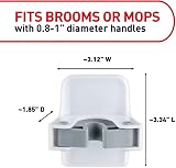 Command Broom Gripper with 2 Adhesive Strips, Holds 1.8 kg view 2