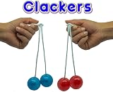 Gifton Vintage Clackers Balls Plastic Click Clack Novelty Gift for Kids Boys view 6