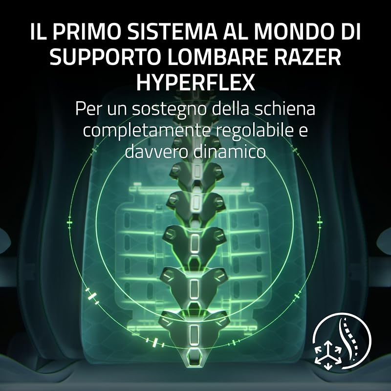 Iskur V2 NewGen - Sedia ergonomica da gaming con comfort traspirante Pelle EPU di 2a gen con tecnologia CoolTouch - supporto lombare HyperFlex - delle spalle e base del sedile ampie | Quartz