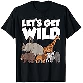Funny Safari Art for Kids Boys Girls Zookeeper Safari Lover T-Shirt