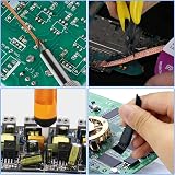 SHUIYUE Desoldering Pump Kit: Wick, Cutter, Solder Sucker, Brushes - view 7