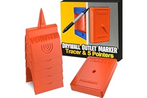 MANRAM Outlet Drywall Marker with Tracer (5 Pack Pointer) - Drywall Tracer Tool for Electrical Outlets, Outlet Marker for Drywall Installation