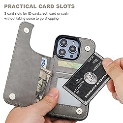 ONETOP Compatible with iPhone 14 Pro Wallet Case