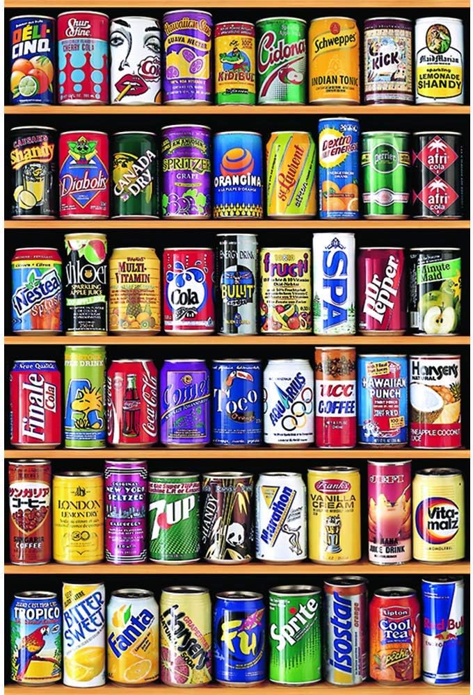 BENERAY Jigsaw Puzzle 1000 Piece for Kids Adult,Large Puzzle Game Toys Gift Creativity Decompression Decorative，Soda can