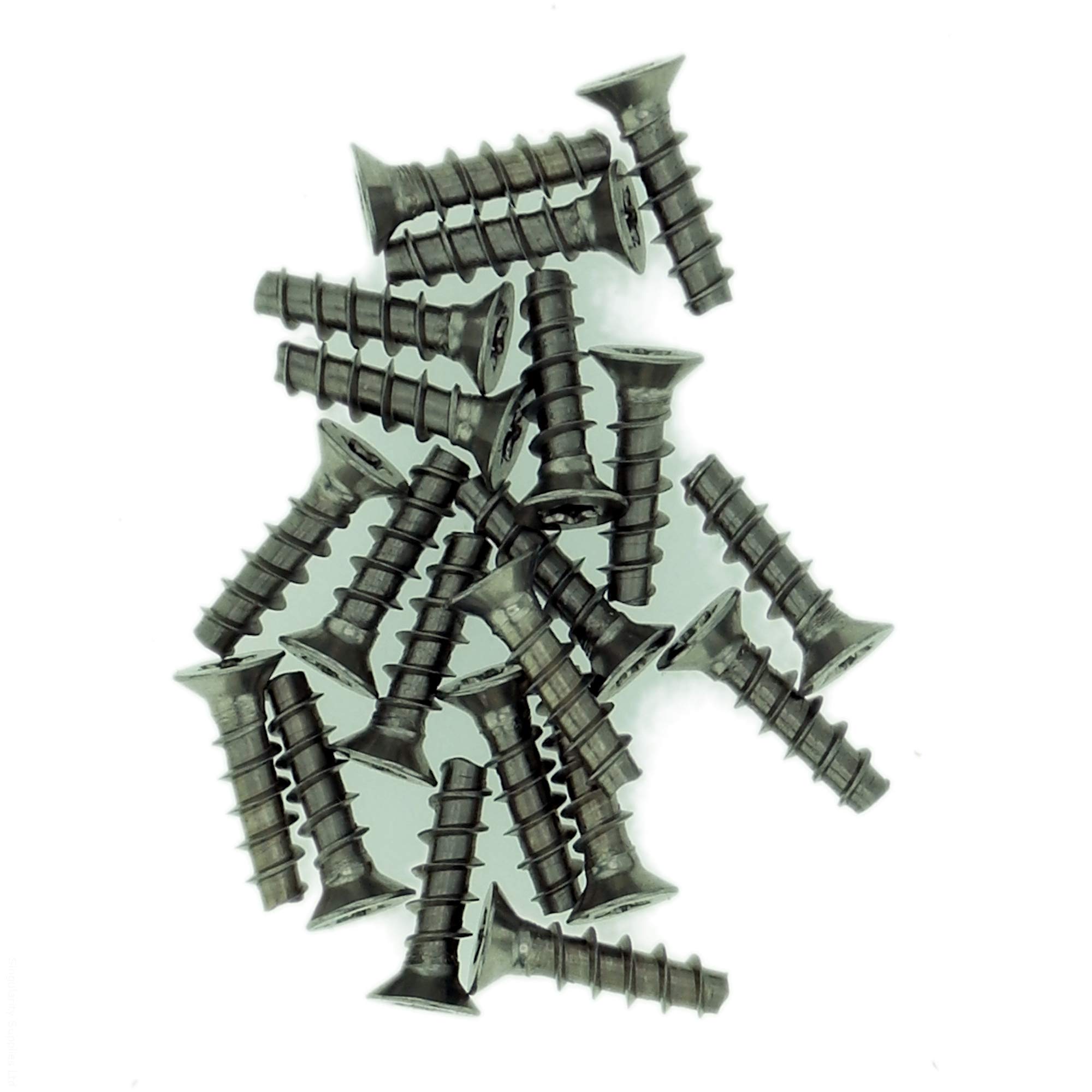 D3.5 (3.5mm x 12mm) TX Countersunk Screws for Plastic (Trilobular) - Stainless Steel (A2) (Pack of 20)