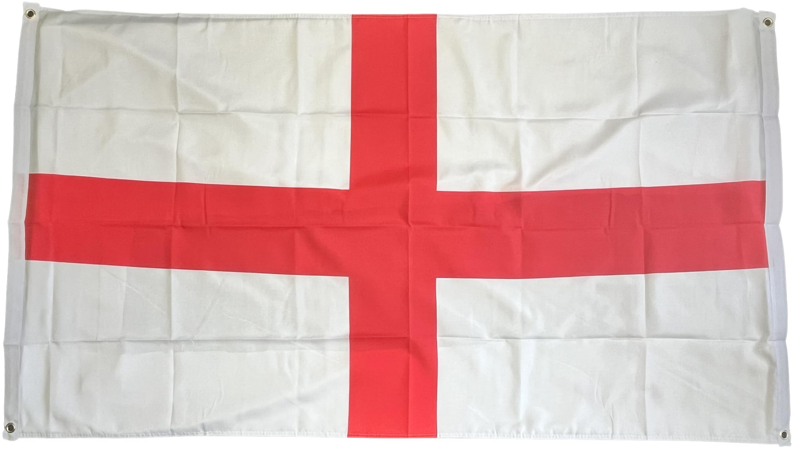 NWFlags England St George Flag Banner with Four Eyelets 5ft x 3ft 75d Premium Polyester Suitable For Flagpoles | Strong Polyester 5x3 foot material