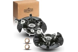 ANGYMECK Front Driver & Passenger Side Wheel Bearing Hub Steering Knuckle Assembly For Toyota Corolla 2003-2008 Replace For 698-389 698-388 43502-32080 47781-12240 2PCS