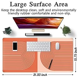 Two Toned Boho Desk Mat XXL Mouse Pad Large Boho