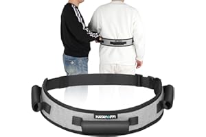 HayaYoffi Gait Belt with Handles for Seniors, Transfer Gait Belts for Lifting Elderly, Physical Therapy Sit to Stand Patient Lift Aid Assist (Gray)
