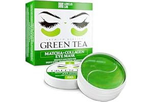 LORELIS LAB Under Eye Patches for Puffy Eyes, Dark Circles, Undereye Bags - Green Tea Skincare Treatment Mask for Wrinkles, Puffiness Reducer - Hyaluronic Acid, Collagen,Caffeine - Gifts for Women & Men - 60 Pads