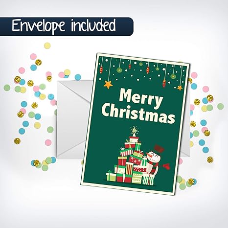 Bannerbuzz Happy New Year Greeting Card Pack Of 250 Flat Cards
