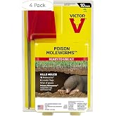 Victor M6009 Poison Moleworms, Yellow (Four Расk)