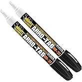 Mighty Marker IM-31 Arro-Tag - Polyurethane Tag Marker - Permanent All Weather Pen for Livestock Ear Tags, Equipment ID Tags, Wheelchair Tags - Dual Tip - Valve Action - 10ml (2)