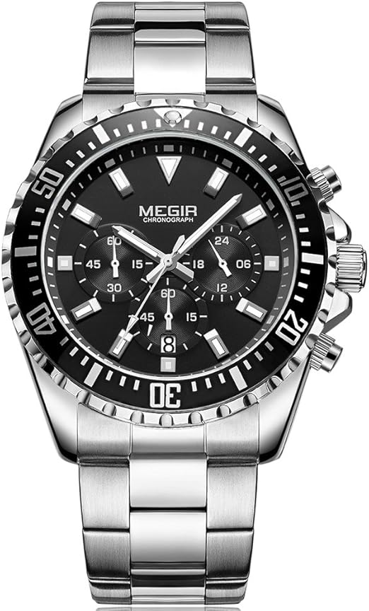 megir stainless steel watch