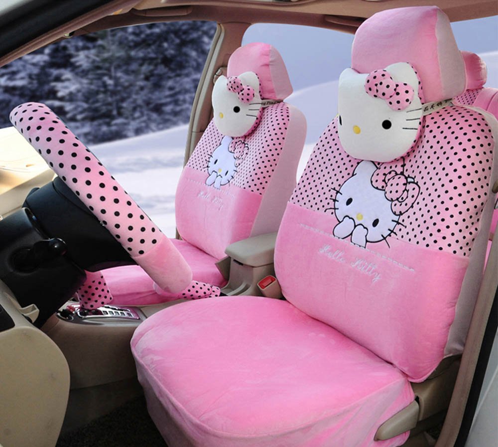 Best pink cartoon front seat covers and accessories